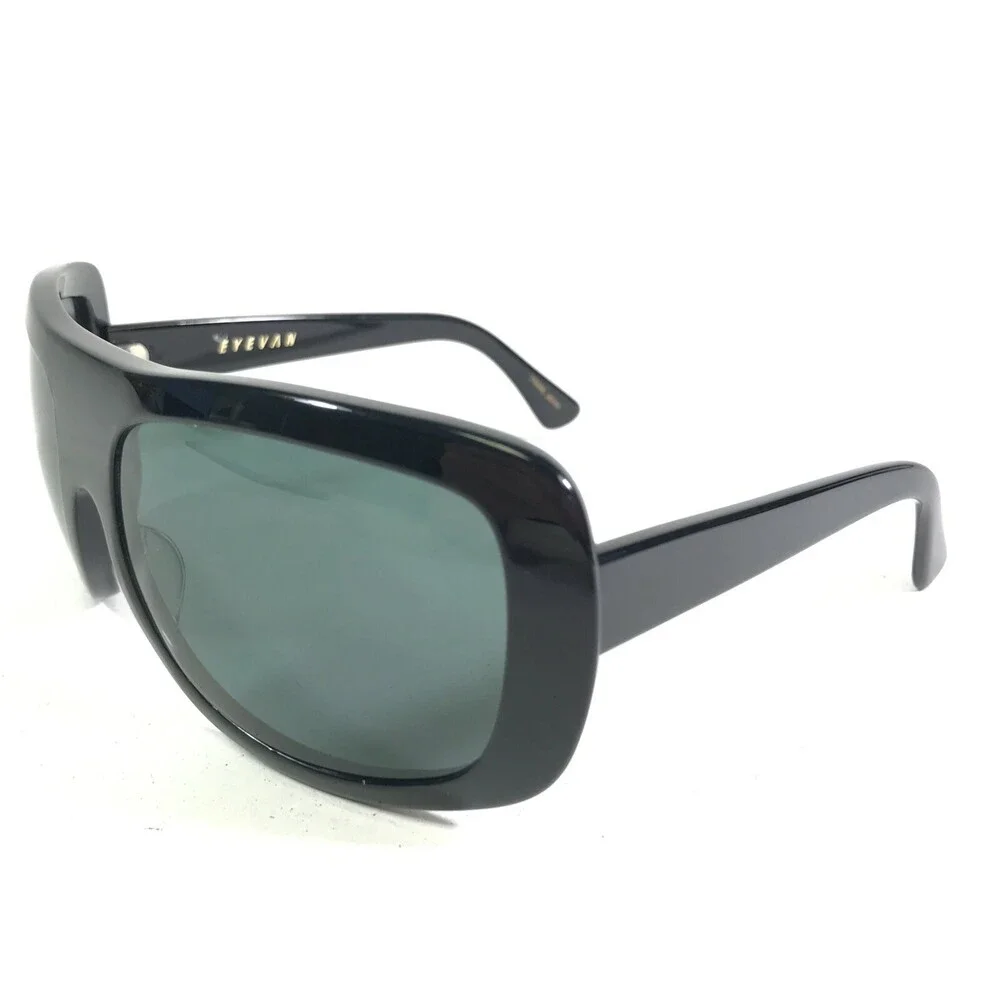Eyevan Classic Black Women's Shield Sunglasses - UV Protection